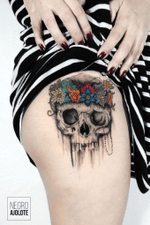 #skulltattoo #skull #tattoodesign #candyskull 