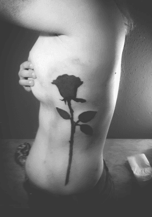 New blackout rose #blackout #rose #Black #tattooartist 