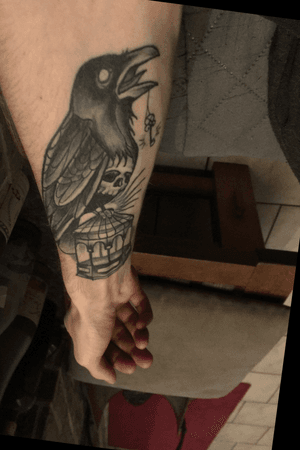 First tatoo raven