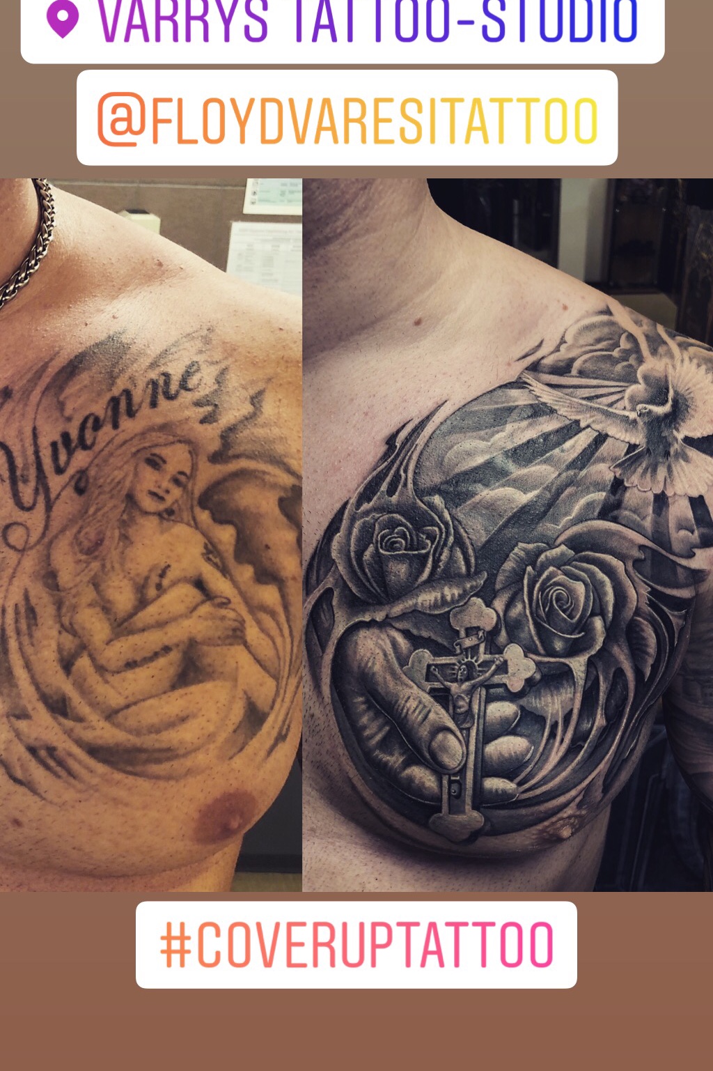 Tattoo uploaded by Floyd Varesi • #coveruptattoo #coverup #überdeckung #crucifix #holy #spirit • Tattoodo Tattoo uploaded by Floyd Varesi • #coveruptattoo #coverup #überdeckung #crucifix #holy #spirit • Tattoodo