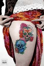 #skulltattoo #skull #tattoodesign #candyskull 