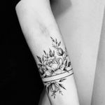 #arm #flower #Black #leaf #line