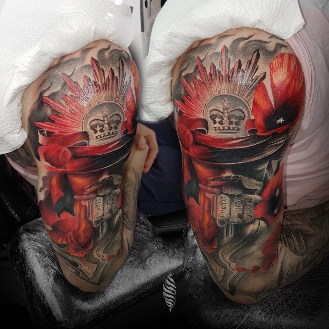 Tattoo uploaded by Wayne Grace  Memorial piece Lest we forget ww1  rememberence lestweforget poppy  Tattoodo