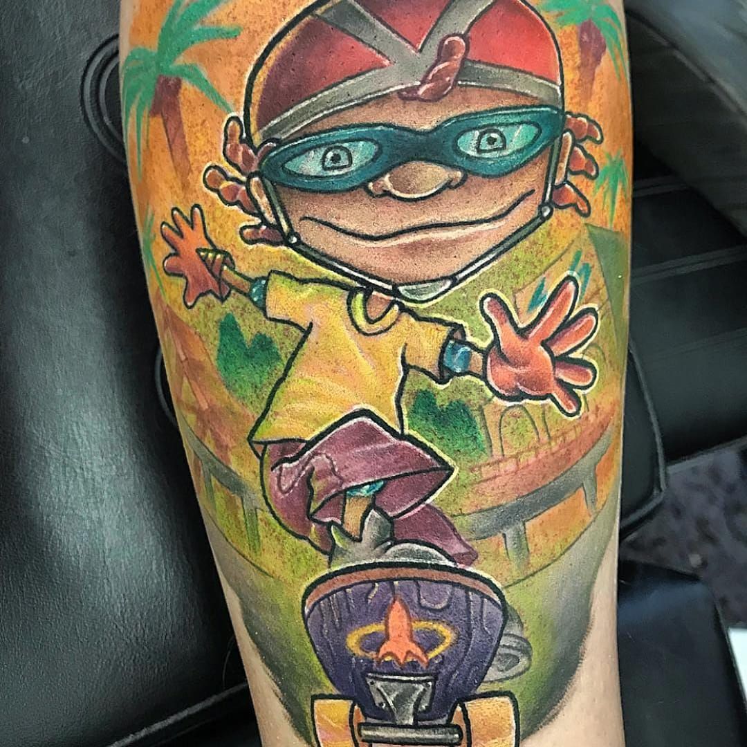 Rocket Power Tattoo  Cartoon character tattoos Power tattoo  Inspirational tattoos