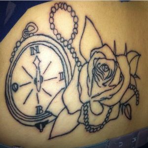 Rosa and reloj 
