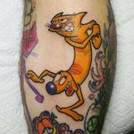 Tattoo by David Pedigo #DavidPedigo #Nickelodeontattoos #nickelodeon #nicktattoos #cartoontattoos #newschool #90scartoon #90s #color #cartoon #catdog #cat #dog