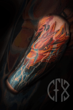 Falcon with flames! Thanks for looking if you wouls lkme to book an appointment visit my website.