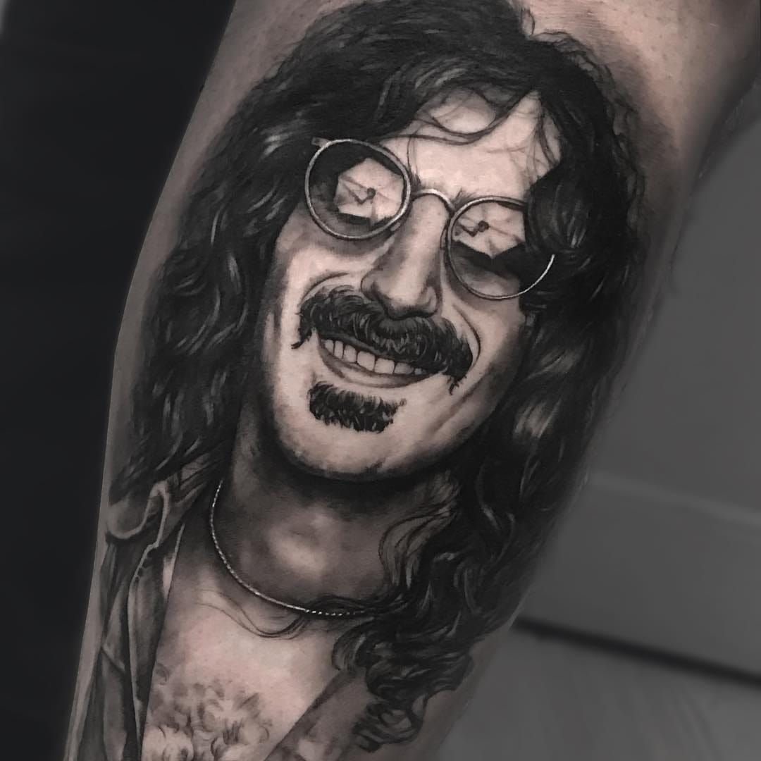 Black Zappa Mustache Tattoo On Girl Wrist By Kaitlyn