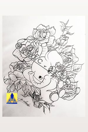 first tattoo design request//black ink pen