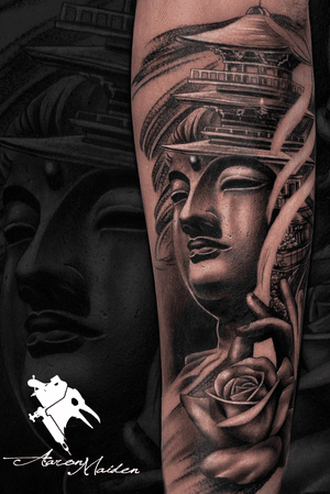 Tatuaje realizado por nuestro artista @aaronmaidentattoo en @musatattooshop . #tattoo #budatattoo #realistictattoo #tattooartist  #tattooart  #blancoynegro #tatuaje #tatuagem #Tattoodo @tattoodo #realista #thebesttattooartist #thebestspaintattooartists #Spain 