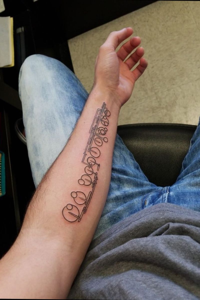 Tattoo uploaded by Sina • Saxophone keys tattoo minimal ? • Tattoodo