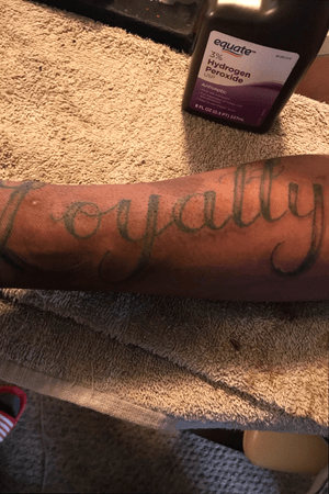 Loyalty tattoo ive done i am a new artist but got some decent work 