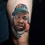 Tattoo by Amy Edwards #AmyEdwards #musiciantattoos #musician #portrait #music #color #realism #realistic #hyperrealism #atribecalledquest #PhifeDawg