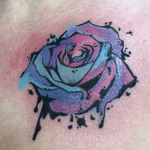 Graffiti Rose tattoo using StarBrite Inks