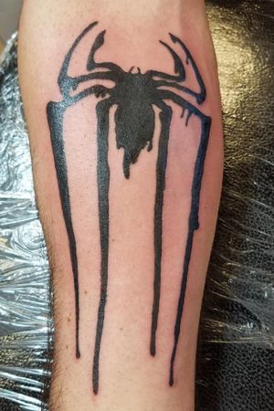 Spider-man/symbiote logo mashup