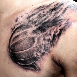 Volley ball tattoo