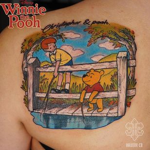 Tatuaje de ccccdddd #ccccdddd #winniethepoohtattoos #winniethepooh #libros infantiles #dibujos animados #animados #disney #disneytattoo #color #scape #nature #christopherrobin #dulce