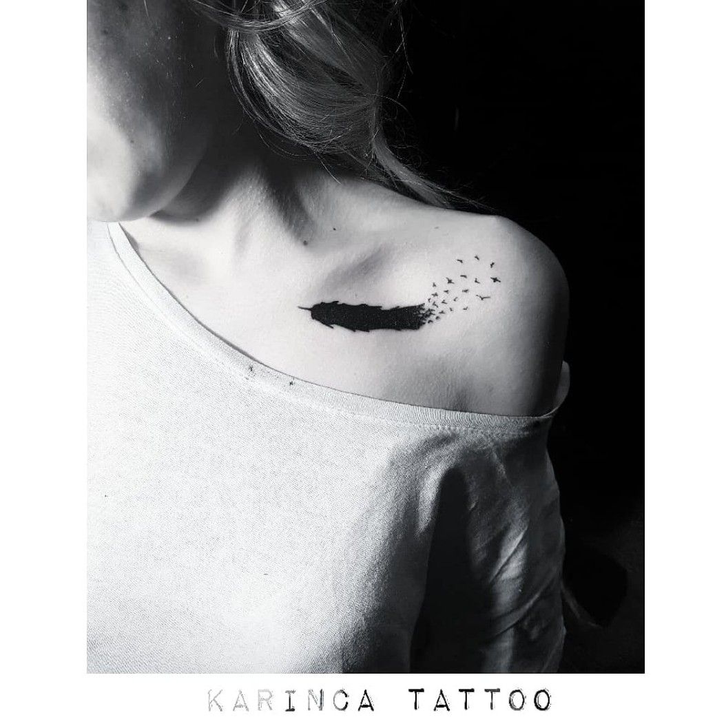 Tattoo uploaded by Bahadır Cem Börekcioğlu • Feather Instagram:  @karincatattoo #feather #tattoo #tattoos #tattoodesign #tattooartist  #tattooer #arm #black #dövme #istanbul #turkey #dovmeci #armband  #bandtattoo #tatted #inked #inkedup #blacktattoo