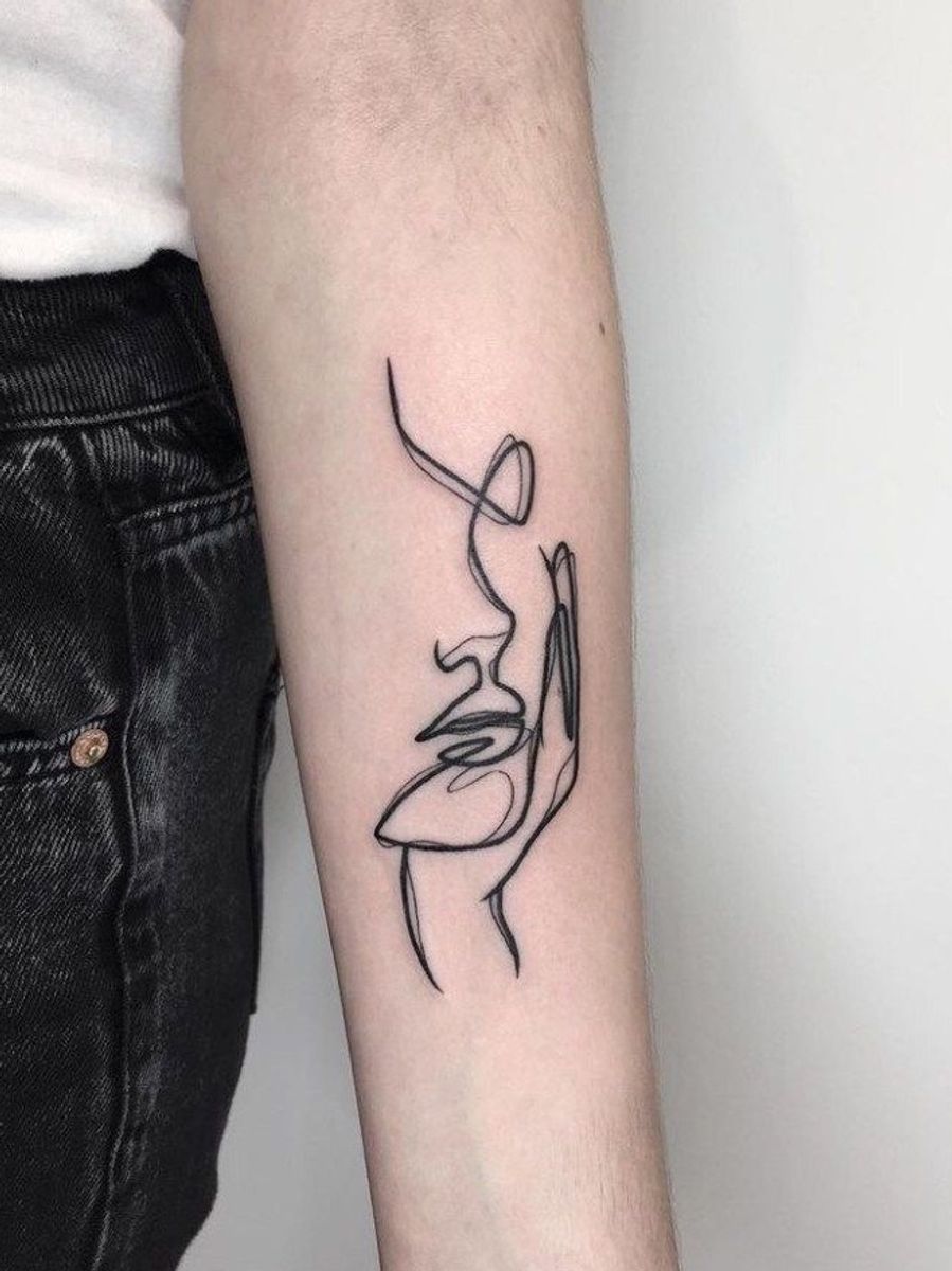 Tattoo uploaded by Jolien • Head shape outline • Tattoodo