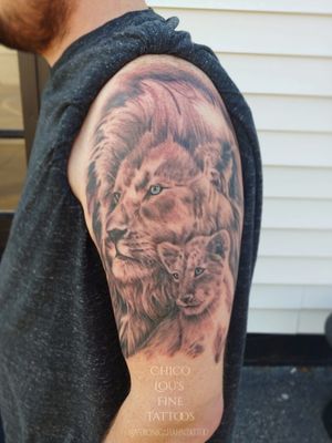 Lion by @Veronicahahntattoo 