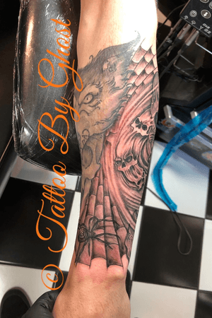 Art work brought in by customer! Picture 4 #dynamicblacktattooink #dynamictripleblacktattooink #tattoo #tattooartist #tucsontattooartist #ghosttattooing #blackclaw #blackclawtattooneedles #goodluckirons #enchanteddragonbroadway #fusiontattooink #fusion #fusionblackandgreyset  #criticalpowersupply #rincecup #ghostbuiltirons #systemonetattooproducts #sullentattooart #workhorseirons #workhorseironstattoosupply #mikepiketattoomachines #mikepike #amr #ghostbuiltirons #ghosttattooing #bluesoap  #saltwatertattoosupply #arizonatattooartist #aztattoo #ghostbuiltirons #ghostbuilt #ghostjoneseyliner #dynamicblacktattooink #dynamictripleblacktattooink #tattoo #tattooartist #tucsontattooartist 