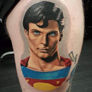 Superman colour portrait