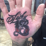 Lucky 13 hand tattoo done a whike back. 