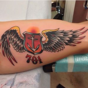 Tattoo uploaded by Justin Stephan • Winged shield on an inner arm fir a firefighter. • Tattoodo Tattoo uploaded by Justin Stephan • Winged shield on an inner arm fir a firefighter. • Tattoodo