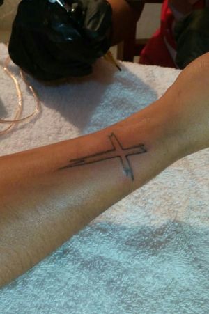 #cruz #crucifixo #dios #jesustattoo #erick_suarez_1 El primer tatuaje que hice