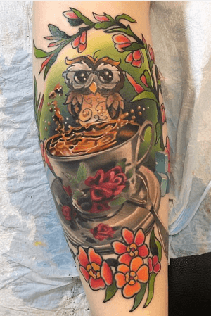 Amazing color owl piece by justin 