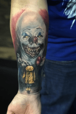 Beep Beep #Pennywise #horror #horrortattoo #color #colortattoo #worldfamousink 