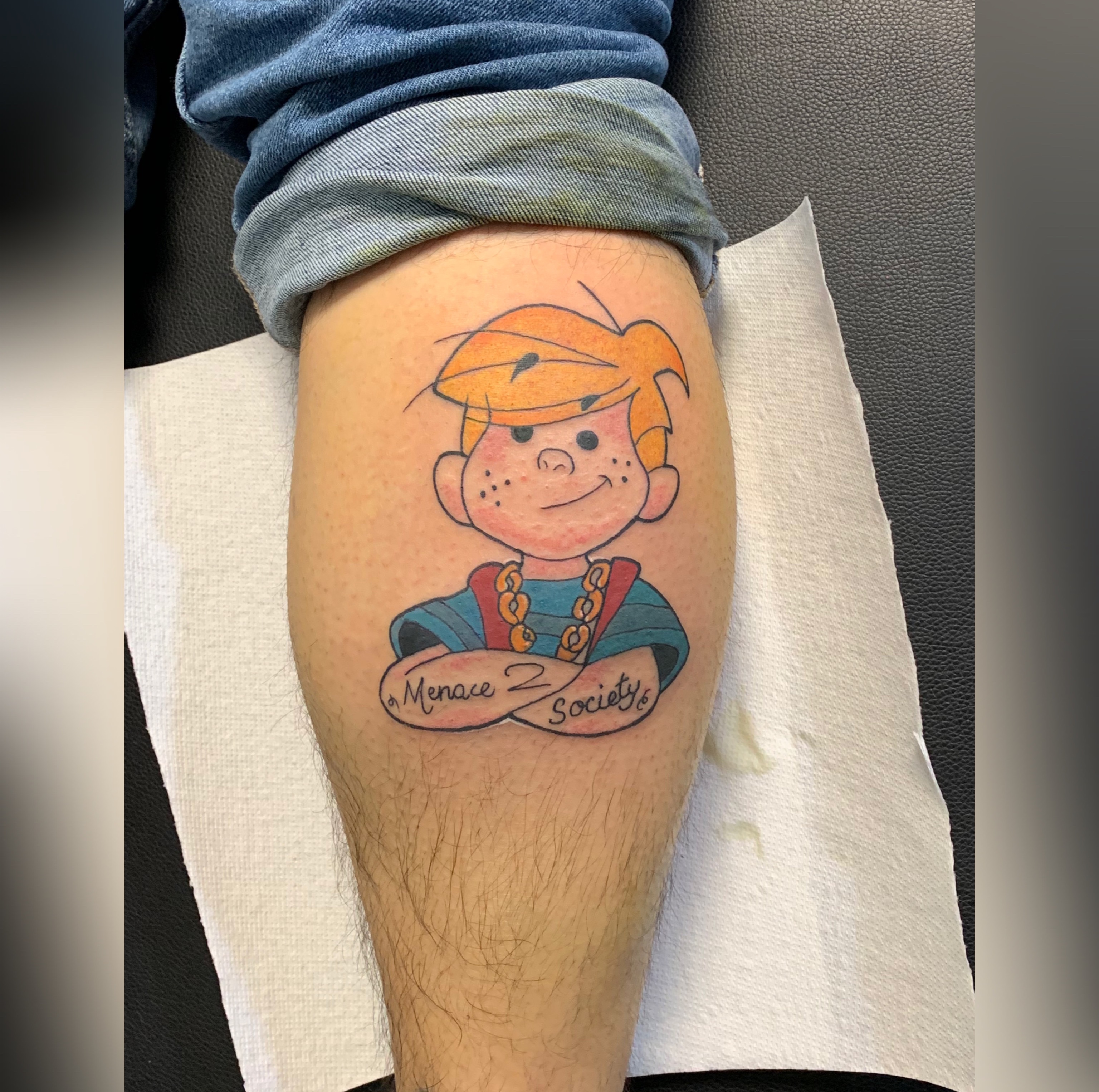 Dennis the menace tattoo