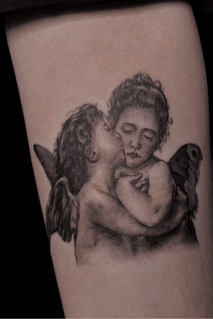 #kissing #cherubs done by Monikka #tattooartist #tattooart #tattoocommunity #angel 