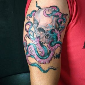 #octopus #skull #lino #rebirth #tattoorodolfosilva