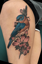 #bird #bluebird #tattooartist #neotraditional #nature #UlyssesBlair #Tattoodo #alabama 