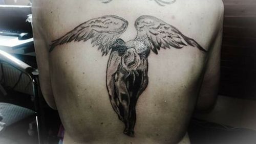Rücken engel tattoos Tattoo am