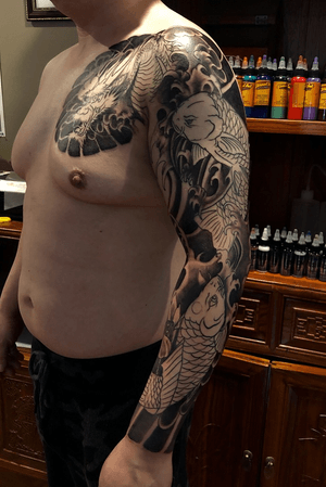 full sleeve tattoo done for my Sydney client