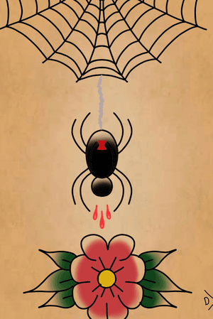 “Arachnidia” flash artwork by Zombie Heart. For sale on zombie-heart.com. Thanks for looking!