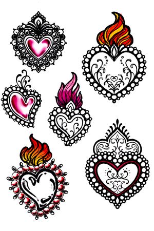 AVAILABLE S.VALENTINES SKETCHES - #sketchtattoo #sketch #ornamental #mandala #heart 