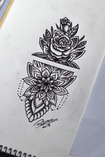 #mandala #rose #rosa #adornos #tattoosketch #thiagopadovani