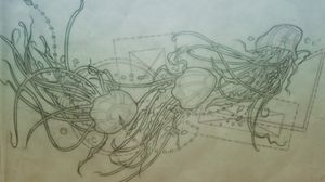 Jellyfish design...#jellyfishtattoo #ocean #concept #render #design #illustrative #graphic #geometric #flow #stencil #template #art #byjncustoms