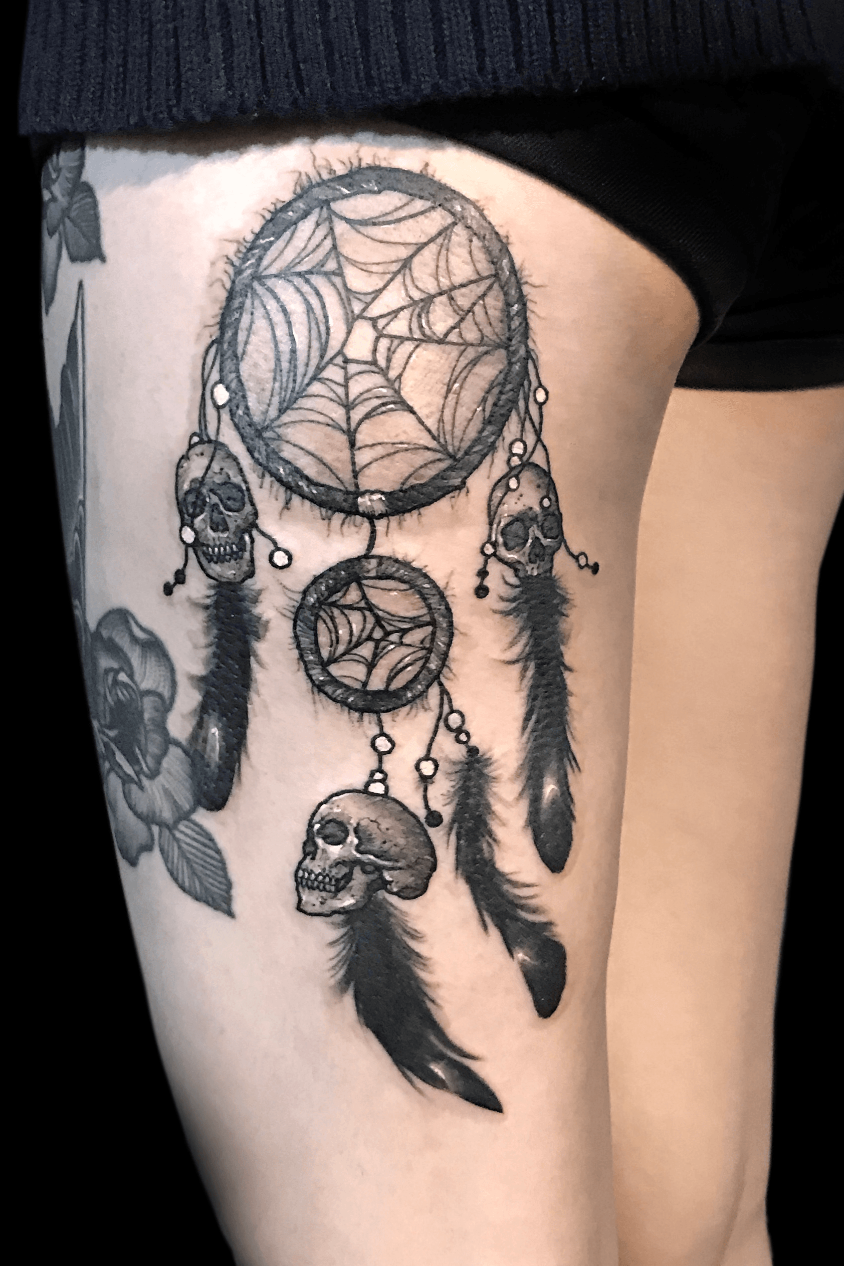 Time Skull tattoo by Dominik Hanus  Photo 22273