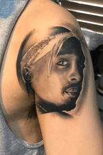 2pac side face #healedtattoo #2pac #portraittattoo #realism #hiphopsoul