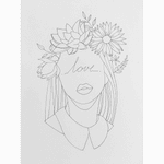 #flowers #sketch #liner #black