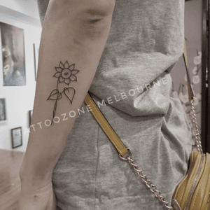 Small tattoo #sunflower tattoo # Melbourne #melbournetattoo 