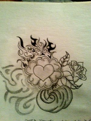 The heart I spirit then fire, earth (rose), wind, and water