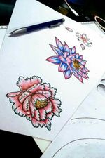 Flowers for a tattoo.  