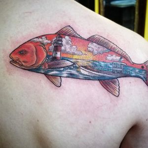 Redfisht tattoo from today