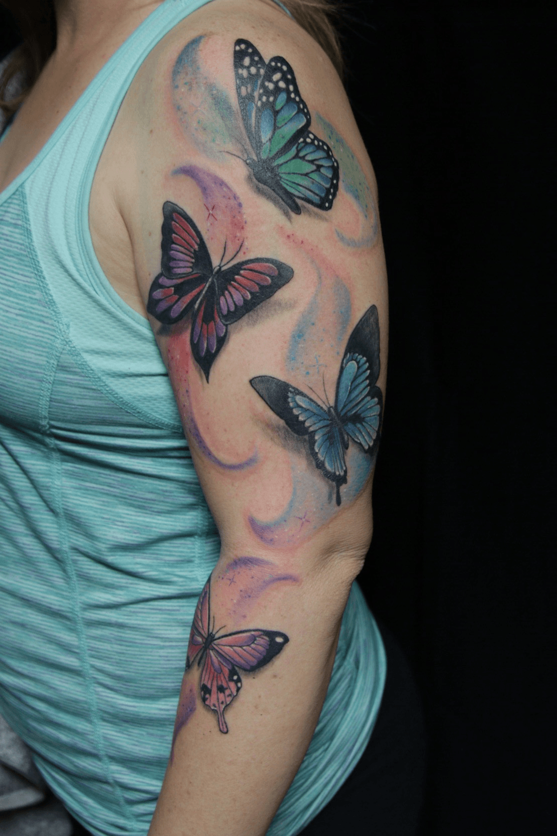 My almost healed Angel Dust Tattoo done by the incredibly talented Joza    rHazbinHotel