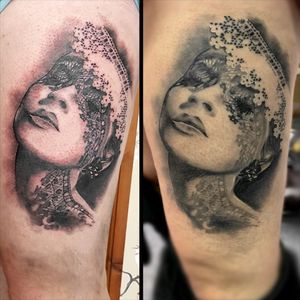 I get this photo from my client :) Big thank you for him to look so good after this beauty :) Fresh vs fully healed lady with lace portrait :) Still can't believe how is changed during few weeks :) #dktattoos #dagmara #kokocinska #coventry #coventrytattoo #coventrytattooartist #coventrytattoostudio #emeraldink #emeraldinkltd #dagmarakokocinska #ladytattoo #ladywithlace #ladywithlacetattoo #tattoo #tattoos #tattooideas #tatt #tattooist #tattooshop #tattooedman #tattooforman #killerbee #immortalinnovations #sabre #dkportraits